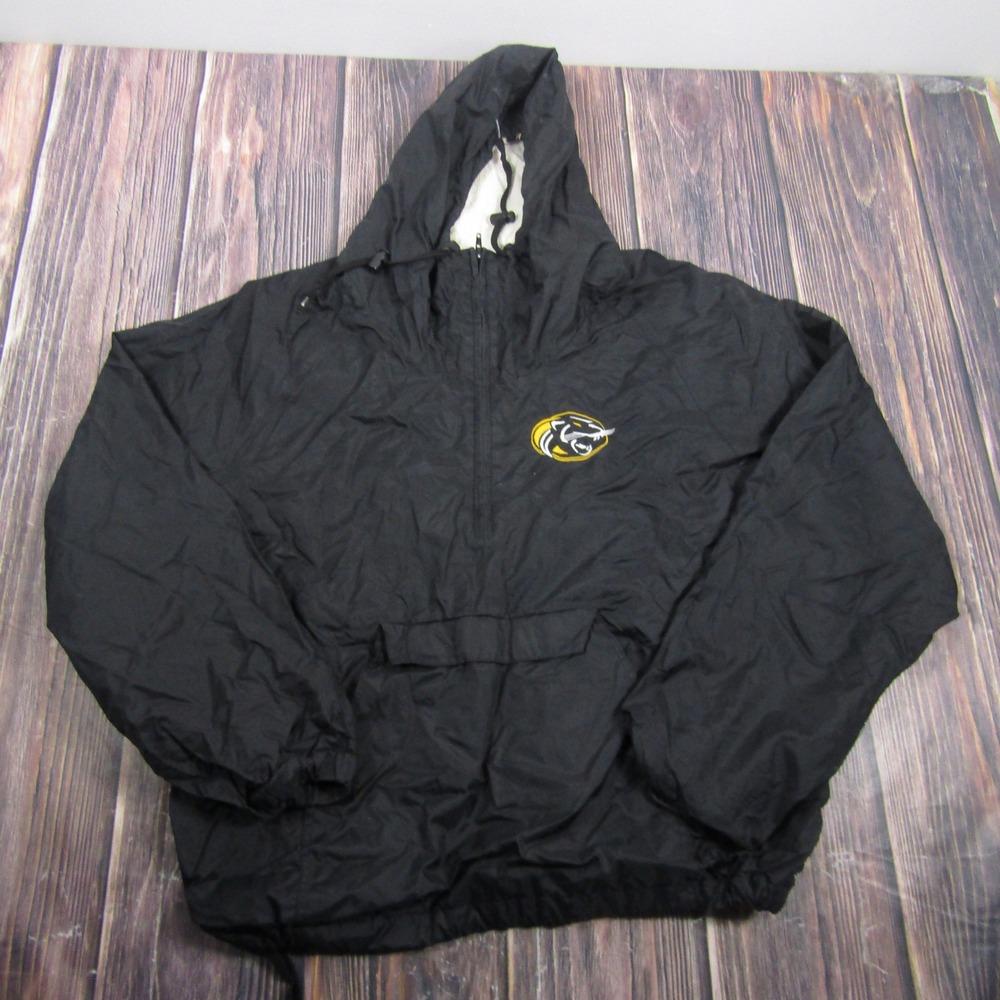 GTM Sportswear Windbreaker Jacket Mens Large Black Raymore Peculiar Track Field